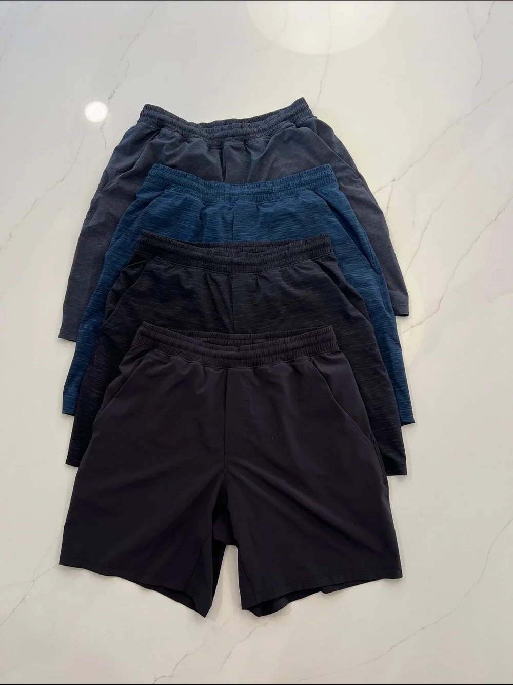 Lululemon Men's Elastic Waist Lined Performance Shorts, Medium - Picture 1 of 5
